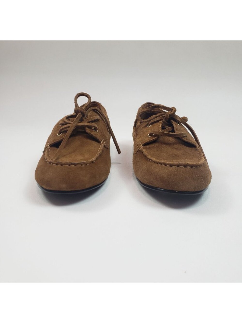 Madewell The Jamie Boat Shoe Women’s 9M Dried Acorn Suede NWOB Extra Laces - Picture 6 of 16